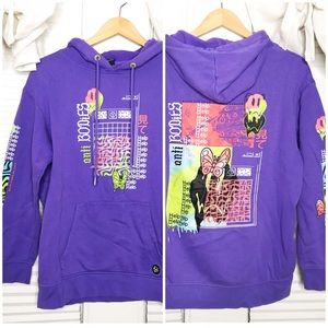Zumiez Vitriol Purple Skate Hoodie Graphic Sweatshirt Antibodies Green